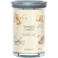 YANKEE CANDLE - Velký tumbler 2knoty/Soft Wool & Amber Svíčky 567 g unisex