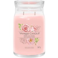 YANKEE CANDLE - Velká svíčka 2knoty/Fresh Cut Roses Svíčky 567 g unisex