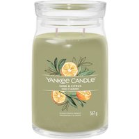 YANKEE CANDLE - Velká svíčka 2knoty/Sage & Citrus Svíčky 567 g unisex