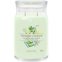 YANKEE CANDLE - Velká svíčka 2knoty/Cucumber Mint Cooler Svíčky 567 g unisex