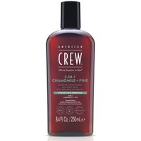 American Crew - 3In1 Chamomile & Pine Conditioner, Body Wash & Šampony 250 ml pánské