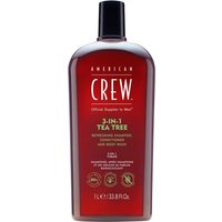 American Crew - 3-in-1 Tea Tree Refreshing Shampoo, Conditioner and Body Wash Šampony 1000 ml pánské